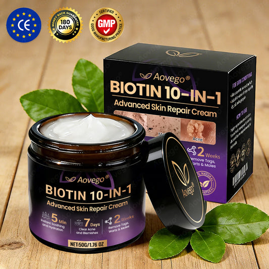 J🌻Aovego® Biotin 10-in-1 Skin Repair Cream - Advanced Formula for Clear Skin ✨
