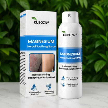J✅ Official Store:KUBOZN® Magnesium Herbal Spray – Fast Relief for Psoriasis & Eczema | No-Rub, Steroid-Free