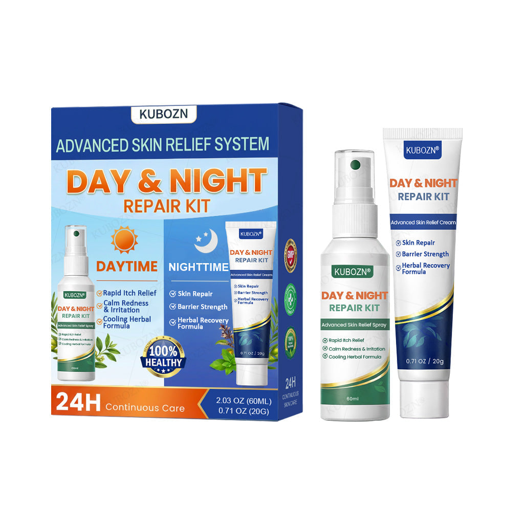 🇭✨KUBOZN® Psoriasis Day & Night Repair System - 100% Steroid-Free Relief Duo for Plaques, Scaling & Itch