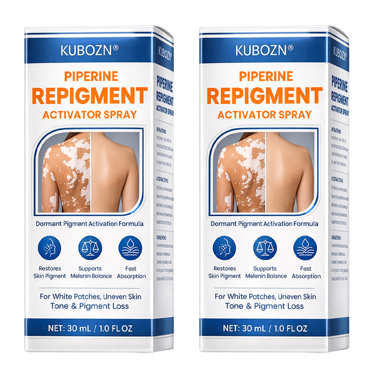 J⚡KUBOZN® Piperine Repigment Activator Spray to Reactivate Dormant Pigment Cells & Restore Natural Skin Color