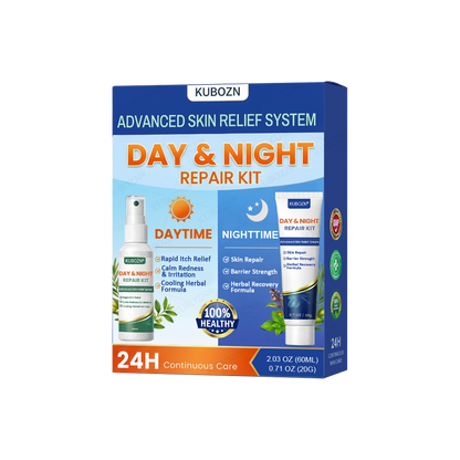 🇭✨KUBOZN® Psoriasis Day & Night Repair System - 100% Steroid-Free Relief Duo for Plaques, Scaling & Itch