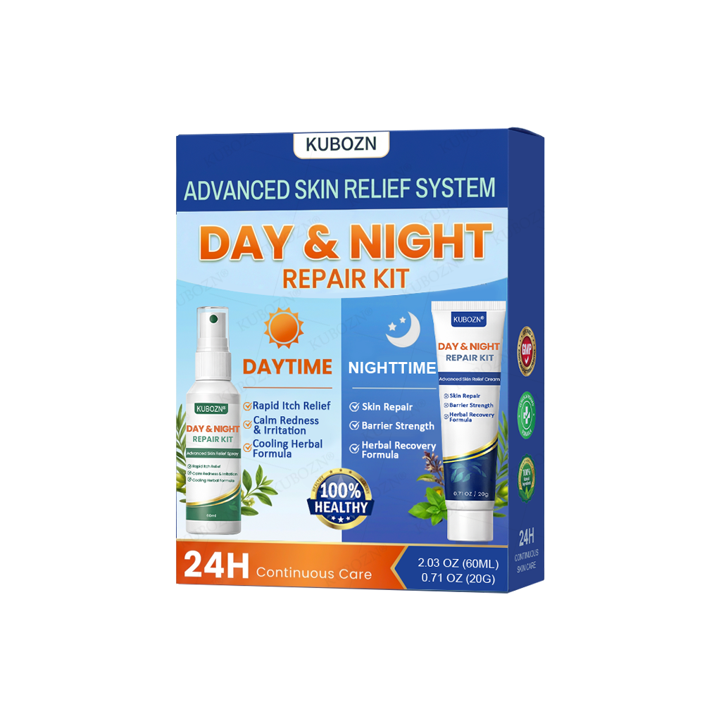 🇭✨KUBOZN® Eczema Day & Night Repair System - 100% Steroid-Free Relief Duo for Intense Itch, Redness & Broken Skin
