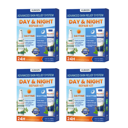 🇭✨KUBOZN® Eczema Day & Night Repair System - 100% Steroid-Free Relief Duo for Intense Itch, Redness & Broken Skin