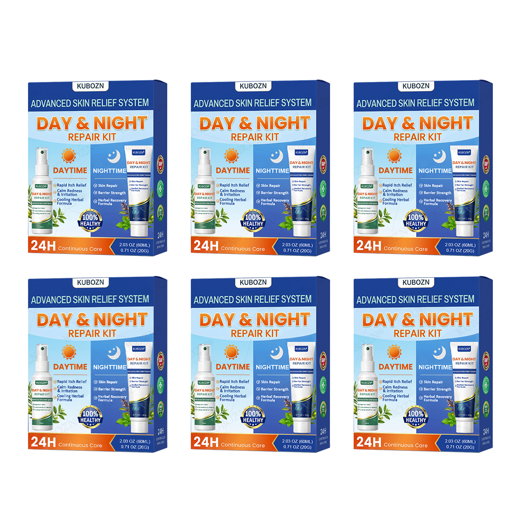 🇭✨KUBOZN® Eczema Day & Night Repair System - 100% Steroid-Free Relief Duo for Intense Itch, Redness & Broken Skin