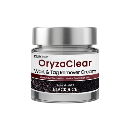 🇭⭐ KUBOZN® OryzaClear – Black Rice Power Cream for Skin Tags & Bumps · Gentle Plant-Based Softening Formula