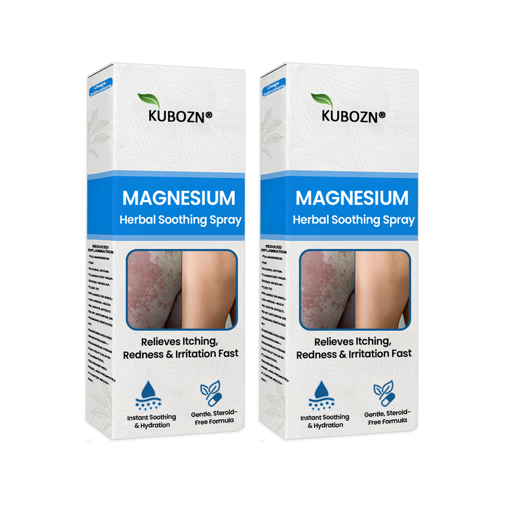 J✅ Official Store:KUBOZN® Magnesium Herbal Spray – Fast Relief for Psoriasis & Eczema | No-Rub, Steroid-Free