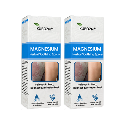 J✅ Official Store:KUBOZN® Magnesium Herbal Spray – Fast Relief for Psoriasis & Eczema | No-Rub, Steroid-Free