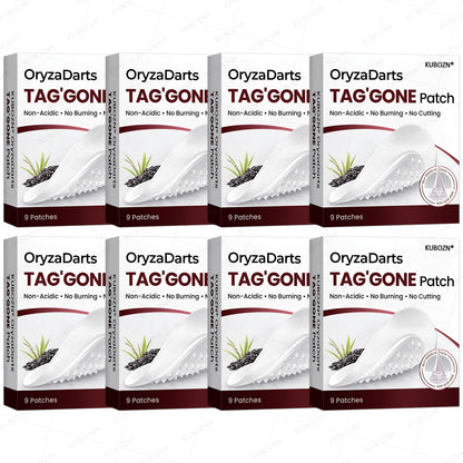 KUBOZN® OryzaDarts TAG’GONE Patch✨Pain-Free Root-Level Removal Powered by Black Rice MicroDarts. (offer)
