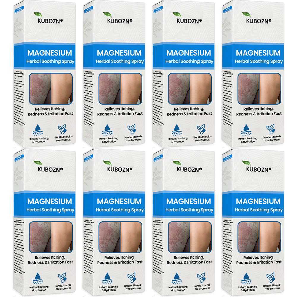 J✅ Official Store:KUBOZN® Magnesium Herbal Spray – Fast Relief for Psoriasis & Eczema | No-Rub, Steroid-Free