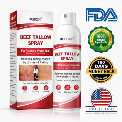 KUBOZN® Beef Tallow Spray for Itchy, Flaky Psoriasis Skin